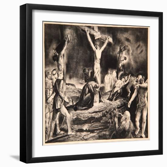 Crucifixion of Christ, 1923-George Wesley Bellows-Framed Giclee Print