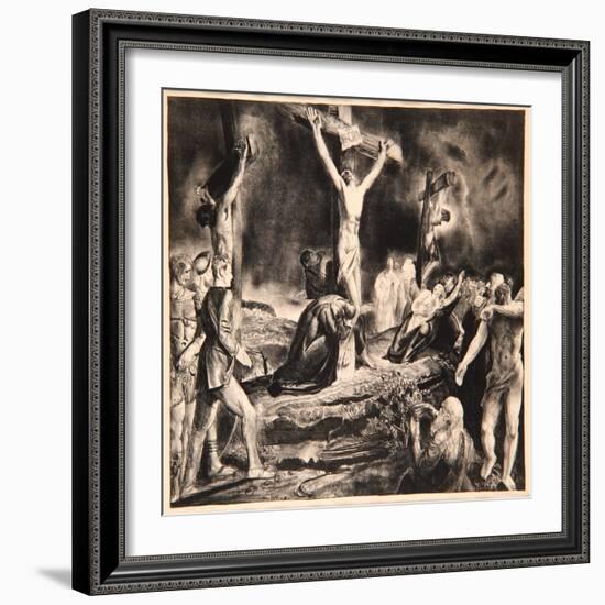 Crucifixion of Christ, 1923-George Wesley Bellows-Framed Giclee Print