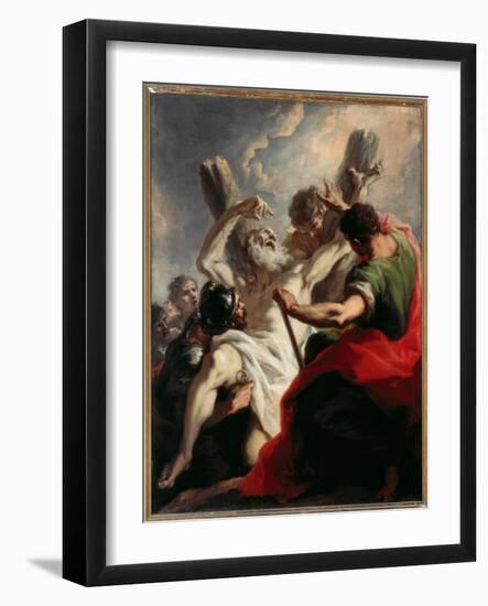 Crucifixion of St Andrew-Giovanni Antonio Pellegrini-Framed Giclee Print