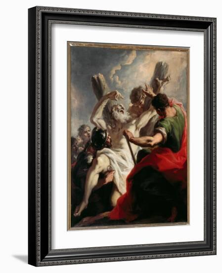 Crucifixion of St Andrew-Giovanni Antonio Pellegrini-Framed Giclee Print