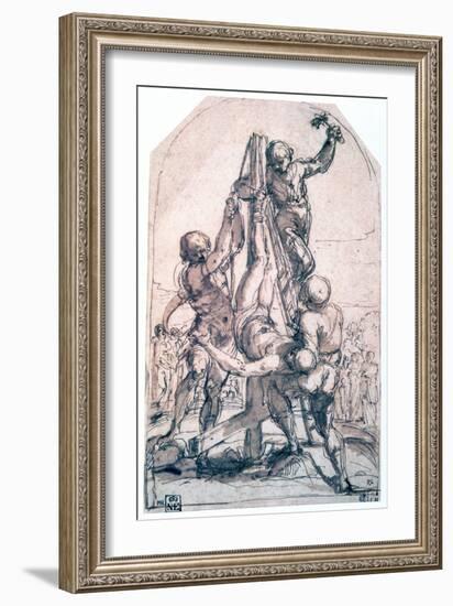 Crucifixion of St Peter, C1600-1642-Guido Reni-Framed Giclee Print
