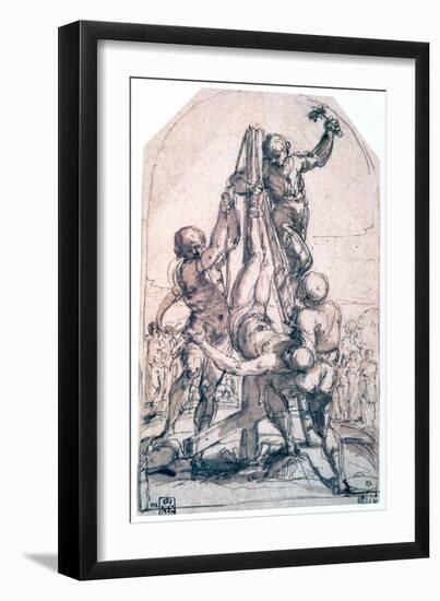 Crucifixion of St Peter, C1600-1642-Guido Reni-Framed Giclee Print