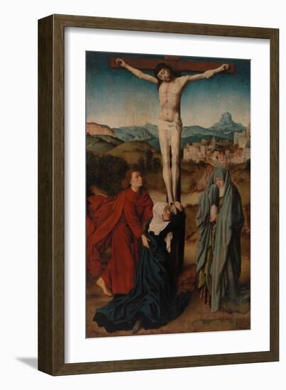 Crucifixion (Oil on Panel)-Gerard David-Framed Giclee Print