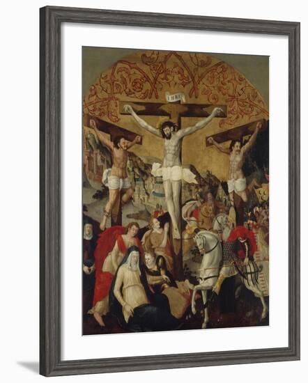 Crucifixion Scene, C.1530-60-Ruprecht Heller-Framed Giclee Print