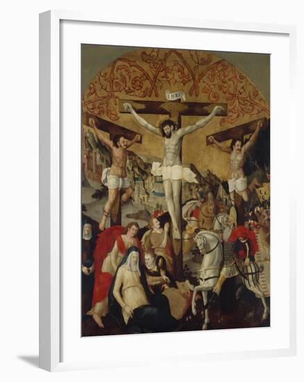 Crucifixion Scene, C.1530-60-Ruprecht Heller-Framed Giclee Print