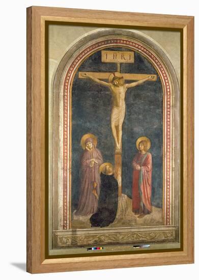 Crucifixion, Virgin, SS John the Evangelist and Dominic from the Convent of San Marco, c.1442-Fra Angelico-Framed Premier Image Canvas