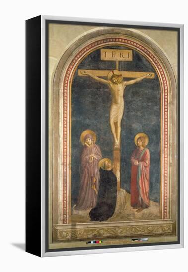 Crucifixion, Virgin, SS John the Evangelist and Dominic from the Convent of San Marco, c.1442-Fra Angelico-Framed Premier Image Canvas