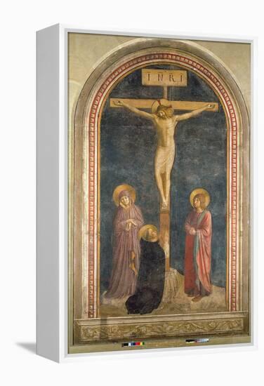 Crucifixion, Virgin, SS John the Evangelist and Dominic from the Convent of San Marco, c.1442-Fra Angelico-Framed Premier Image Canvas