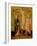 Crucifixion with Mary and John (Oil on Panel)-German School-Framed Giclee Print