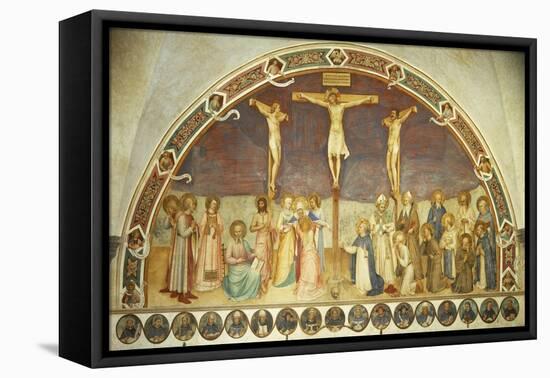Crucifixion with Saints, by Giovanni Da Fiesole, known as Fra Angelico-null-Framed Premier Image Canvas