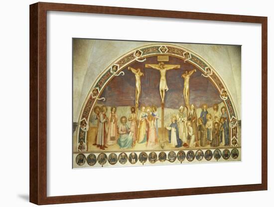 Crucifixion with Saints, by Giovanni Da Fiesole, known as Fra Angelico-null-Framed Giclee Print