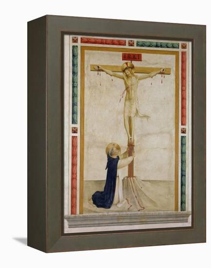 Crucifixion with St. Dominic-Fra Angelico-Framed Premier Image Canvas