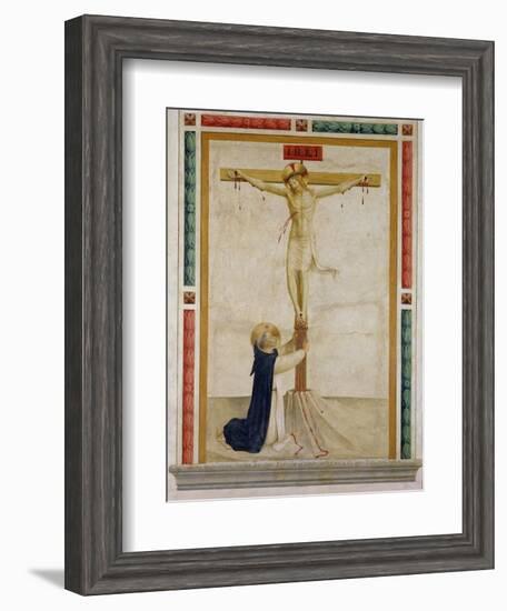 Crucifixion with St. Dominic-Fra Angelico-Framed Giclee Print