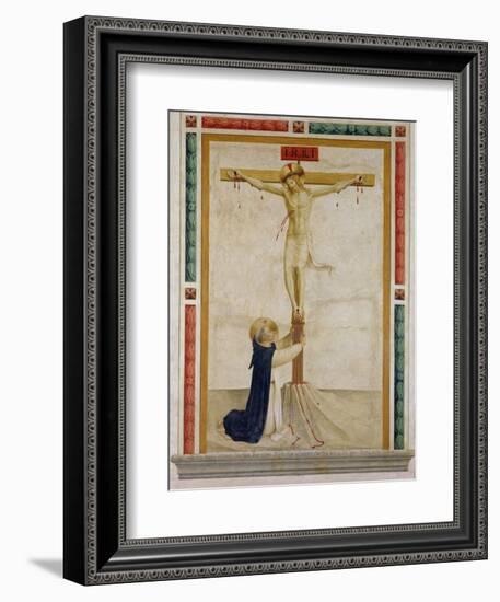 Crucifixion with St. Dominic-Fra Angelico-Framed Giclee Print