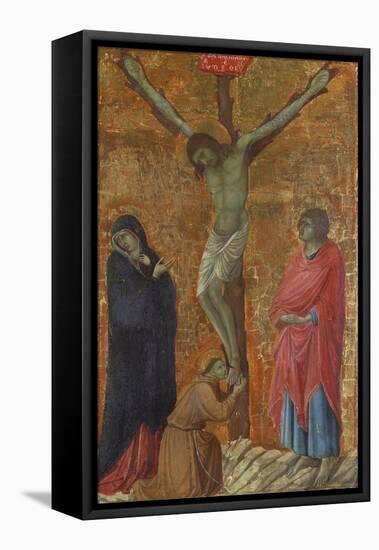 Crucifixion with St Francis-Ugolino Di Nerio-Framed Premier Image Canvas