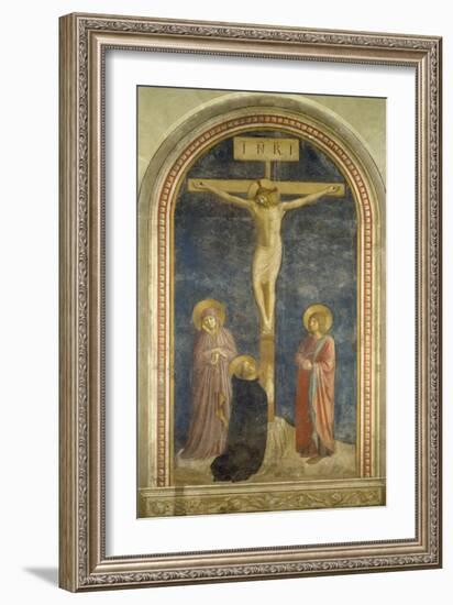 Crucifixion with the Virgin, Ss, John the Evangelist and Dominic, 1442-Fra Angelico-Framed Giclee Print