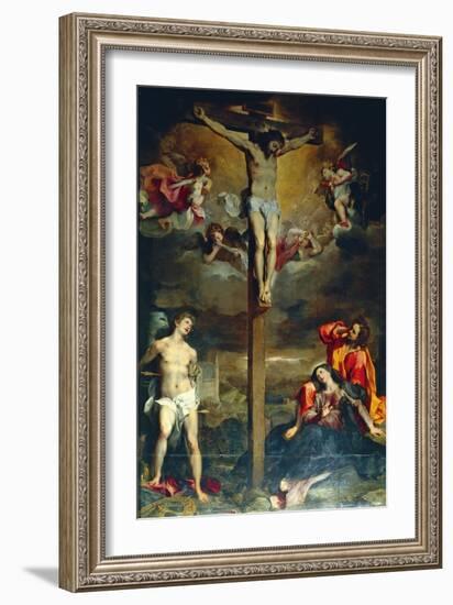 Crucifixion with Virgin and Saints, 1596-Federico Fiori Barocci-Framed Giclee Print