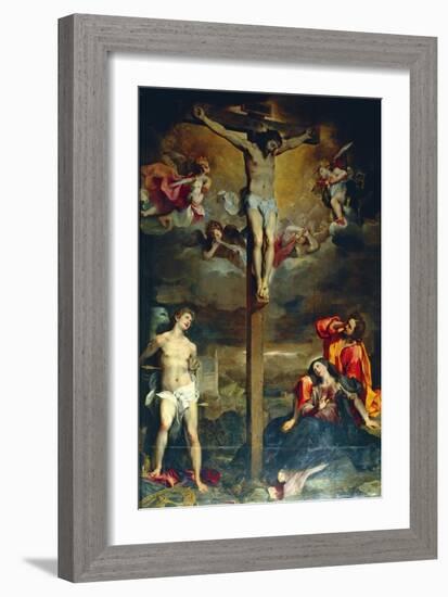 Crucifixion with Virgin and Saints, 1596-Federico Fiori Barocci-Framed Giclee Print