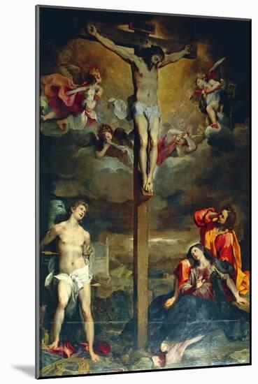 Crucifixion with Virgin and Saints, 1596-Federico Fiori Barocci-Mounted Giclee Print