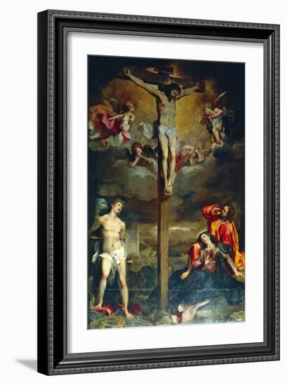 Crucifixion with Virgin and Saints, 1596-Federico Fiori Barocci-Framed Giclee Print