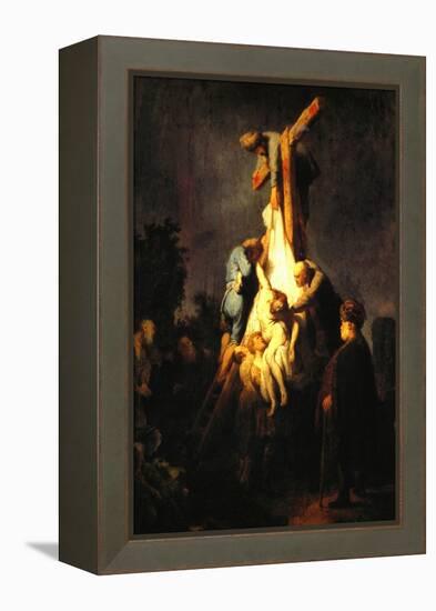 Crucifixion-Rembrandt van Rijn-Framed Stretched Canvas