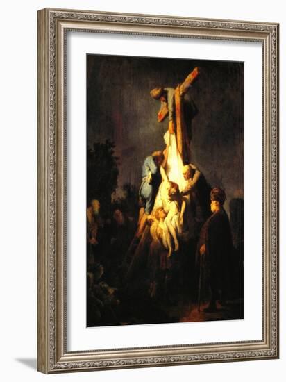 Crucifixion-Rembrandt van Rijn-Framed Art Print