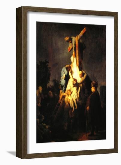 Crucifixion-Rembrandt van Rijn-Framed Art Print