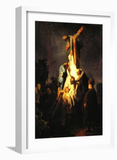 Crucifixion-Rembrandt van Rijn-Framed Art Print