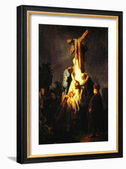 Crucifixion-Rembrandt van Rijn-Framed Art Print