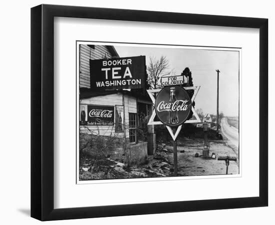 Cruel Display of Racist Condescension in the Land of Segregation-Margaret Bourke-White-Framed Photographic Print