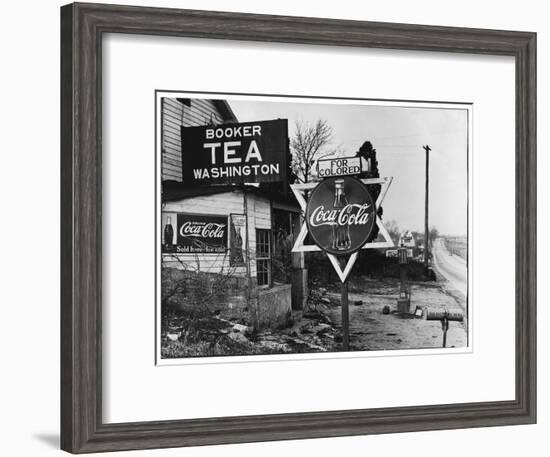 Cruel Display of Racist Condescension in the Land of Segregation-Margaret Bourke-White-Framed Premium Photographic Print