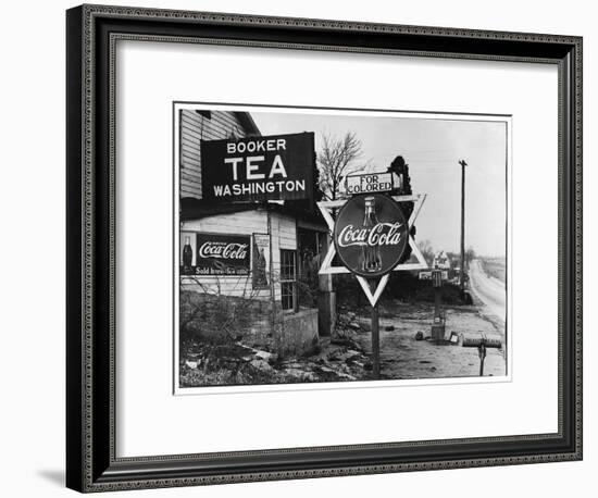 Cruel Display of Racist Condescension in the Land of Segregation-Margaret Bourke-White-Framed Premium Photographic Print