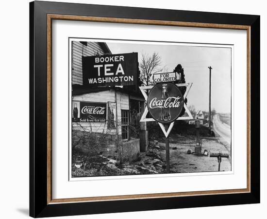 Cruel Display of Racist Condescension in the Land of Segregation-Margaret Bourke-White-Framed Premium Photographic Print