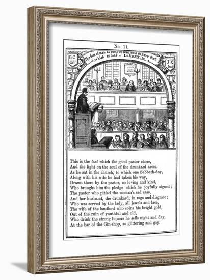 Cruikshank, the Gin Shop, Plate 11-George Cruikshank-Framed Art Print