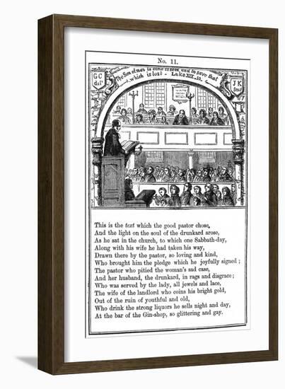 Cruikshank, the Gin Shop, Plate 11-George Cruikshank-Framed Art Print