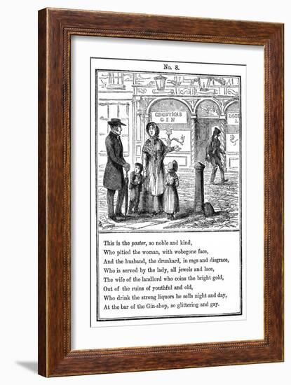 Cruikshank, the Gin Shop, Plate 8-George Cruikshank-Framed Art Print