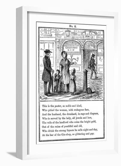 Cruikshank, the Gin Shop, Plate 8-George Cruikshank-Framed Art Print