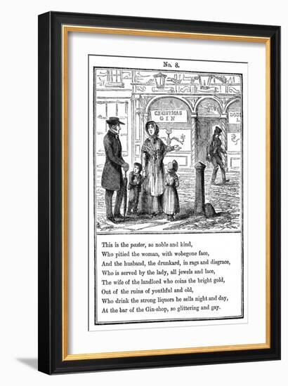 Cruikshank, the Gin Shop, Plate 8-George Cruikshank-Framed Art Print