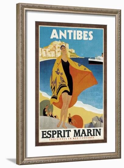 Cruise Antibes-Collection Caprice-Framed Art Print