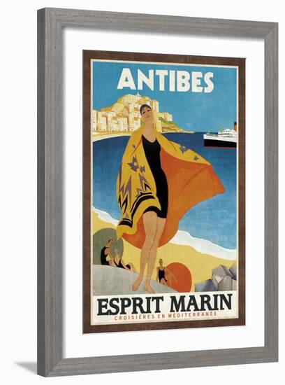 Cruise Antibes-Collection Caprice-Framed Art Print