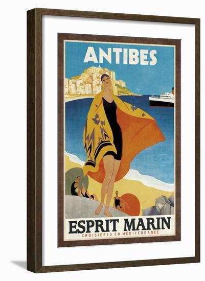 Cruise Antibes-Collection Caprice-Framed Art Print