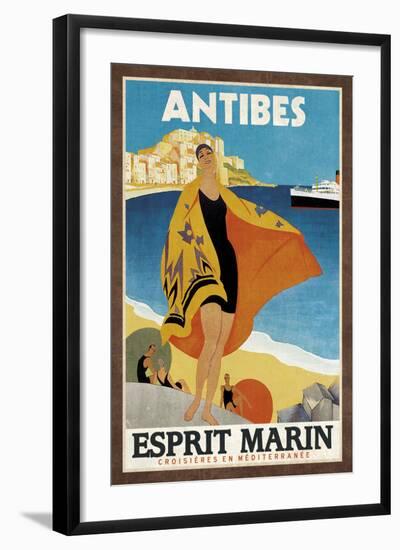 Cruise Antibes-Collection Caprice-Framed Art Print