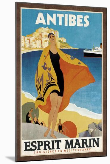 Cruise Antibes-Collection Caprice-Mounted Art Print