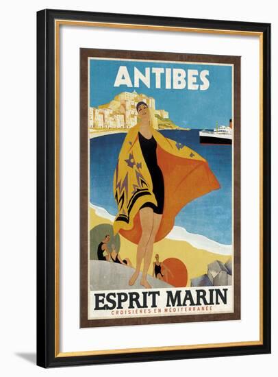 Cruise Antibes-Collection Caprice-Framed Art Print