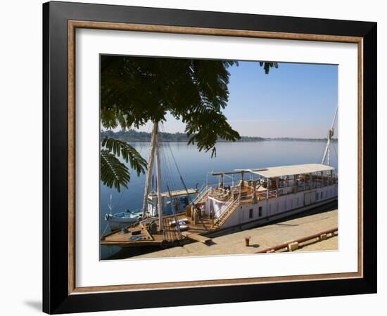 Cruise on the River Nile Between Luxor and Aswan with Dahabieh Type of Boat, the Lazuli, Egypt, Nor-Tuul-Framed Photographic Print