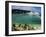 Cruise Ship and Turtle Beach, Ocho Rios, Jamaica-Doug Pearson-Framed Photographic Print