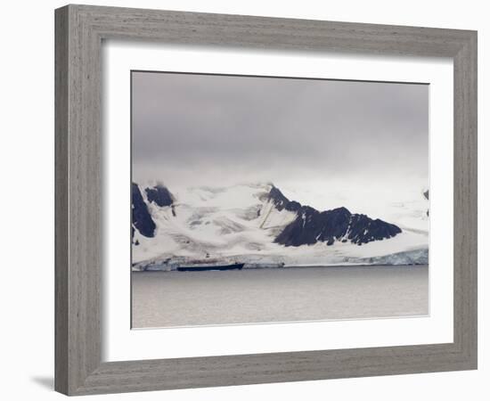 Cruise Ship, Livingston Island, South Shetland Islands, Antarctica, Polar Regions-Sergio Pitamitz-Framed Photographic Print
