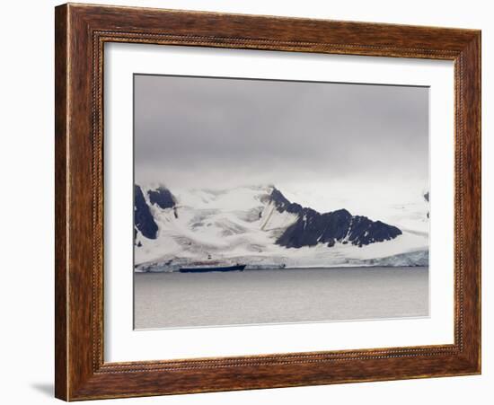 Cruise Ship, Livingston Island, South Shetland Islands, Antarctica, Polar Regions-Sergio Pitamitz-Framed Photographic Print