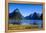 Cruise Ship Passing Through Milford Sound-Michael-Framed Premier Image Canvas