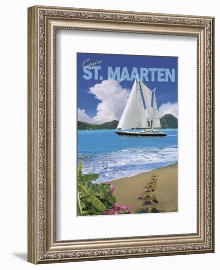 Cruise St. Maarten-Kem Mcnair-Framed Art Print